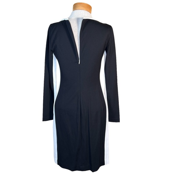 Lauren Ralph Lauren Black & White Knit Dress 6 NWT - Picture 7 of 14